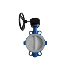 PTFE Lind Seat Encapsulated Disc Wafer Type Butterfly Valve